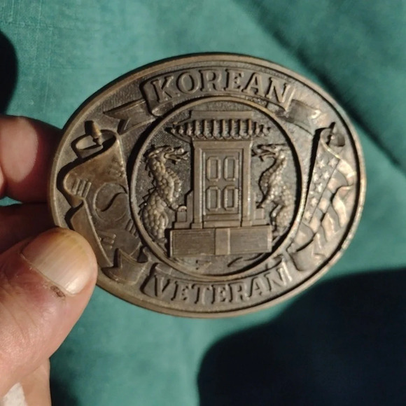 Korean Veteran Belt Buckle - Picture 3 of 3